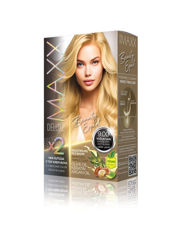Maxx Deluxe Hair Dye Set 9.00 Intense Blonde