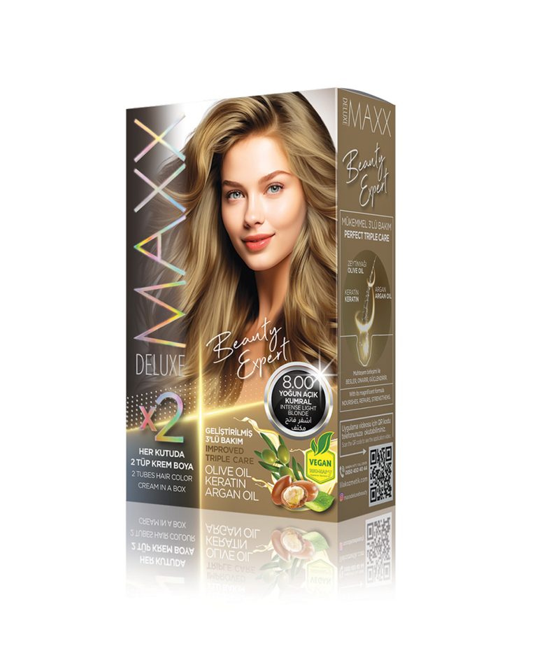 Maxx Deluxe Hair Dye Set 8.00 Intense Light Blonde