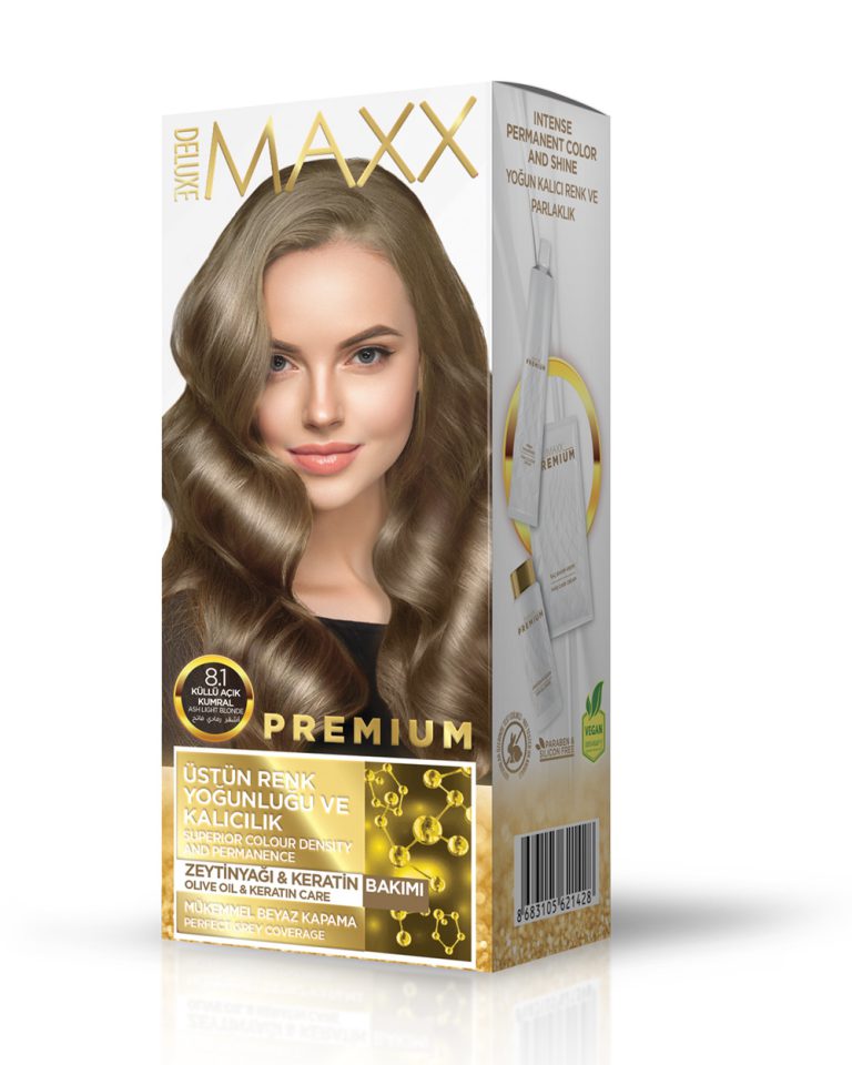Maxx Deluxe Premium Half Kit Hair Dye 8.1 Light Ash Blonde