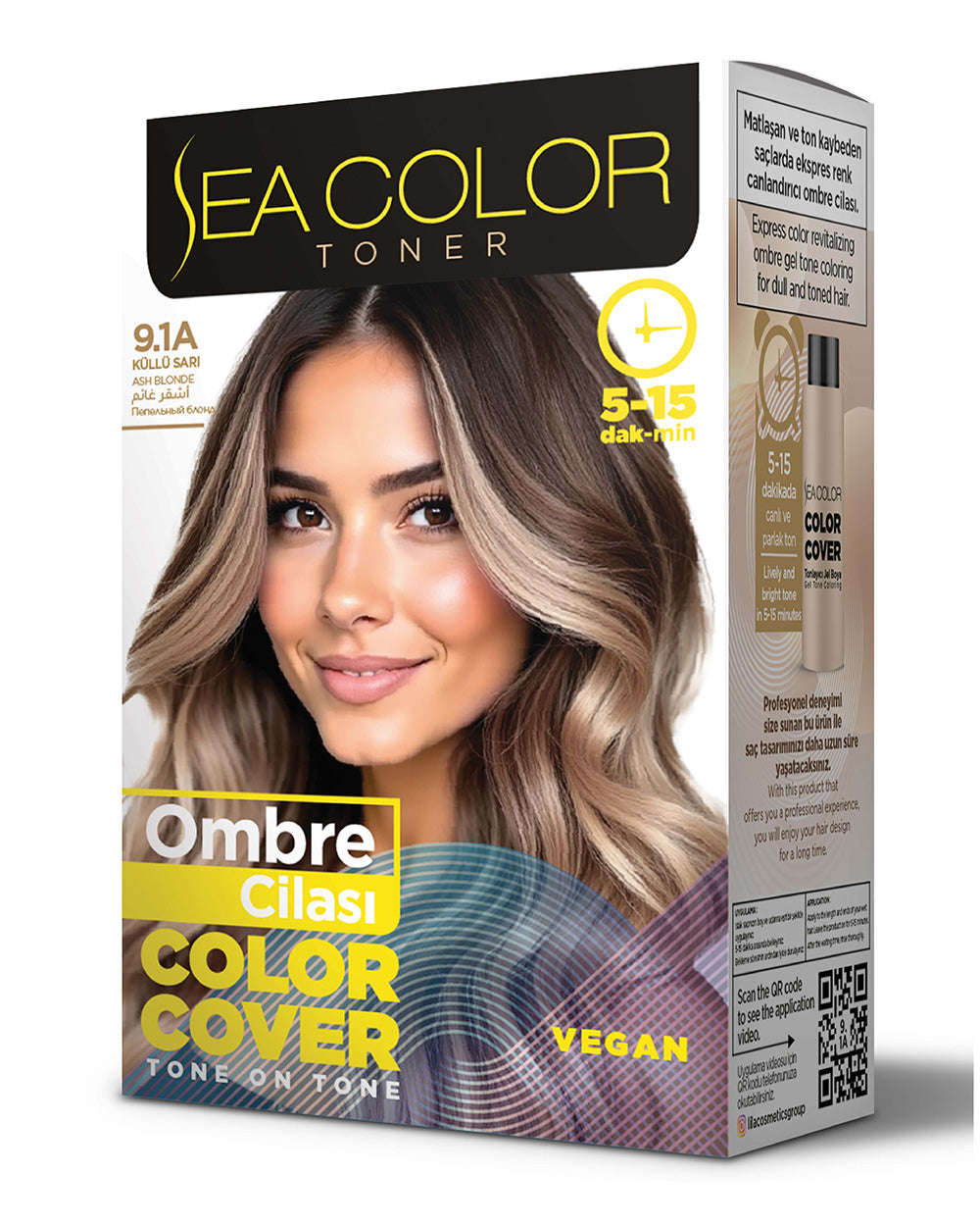Sea Color Ombre Hair Gloss 9.1A Ash Blonde