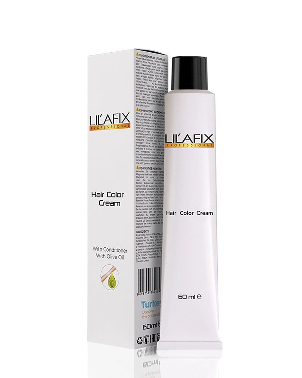 Lilafix Professional Tube Hair Dye 60 ml 1.0 Black