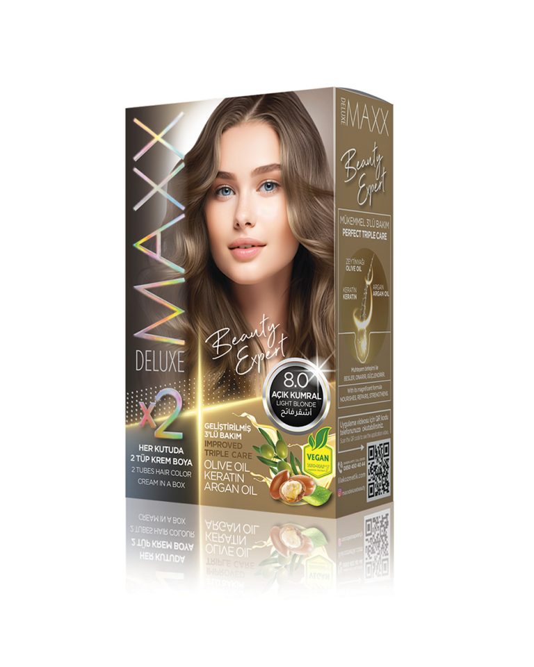 Maxx Deluxe Hair Dye Set 8.0 Light Blonde