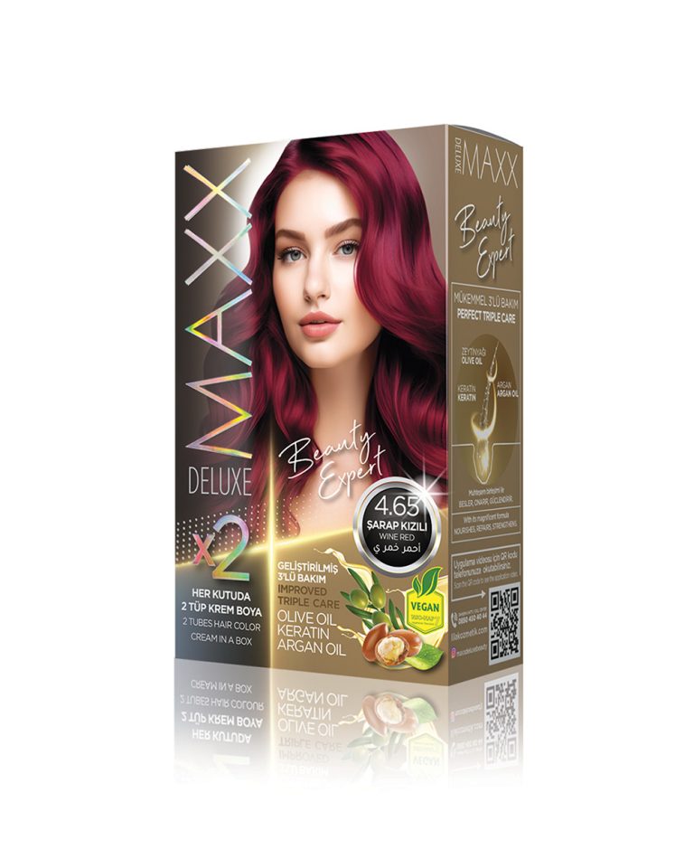 Maxx Deluxe Hair Dye Set 4.65 Wine Red