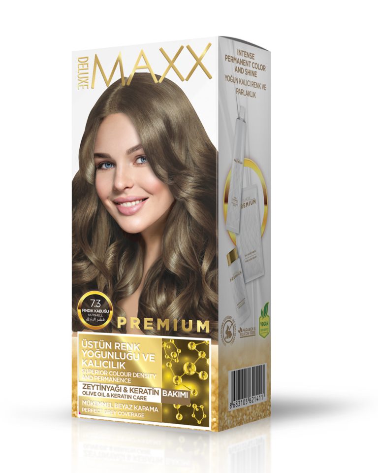 Maxx Deluxe Premium Half Kit Hair Dye 7.3 Hazelnut