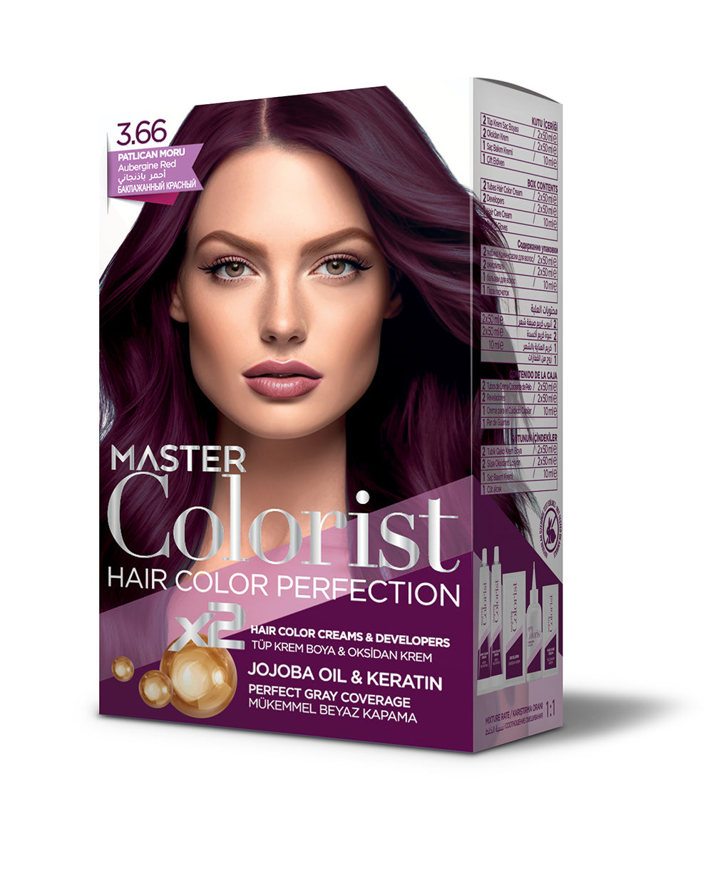 Master Colorist Hair Dye Set 3.66 Aubergine