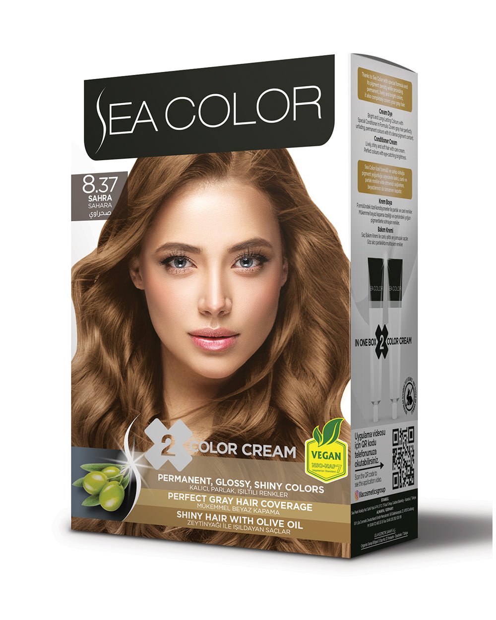 Sea Color Hair Dye Set 8.37 Sahara