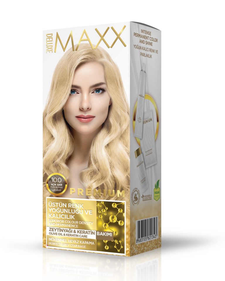 Maxx Deluxe Premium Half Kit Hair Dye 10.0 Light Blonde (Very Light)