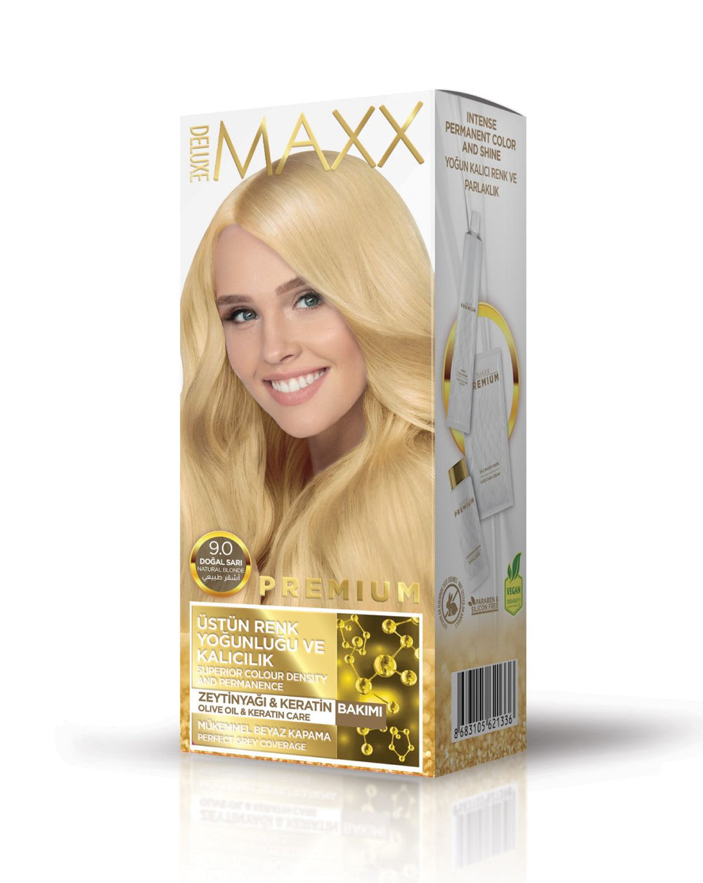 Maxx Deluxe Premium Half Kit Hair Dye 9.0 Natural Blonde